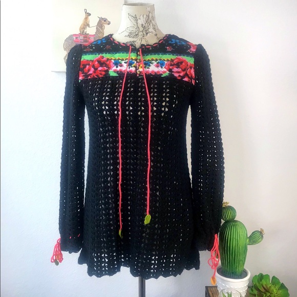Free People Sweaters - ⛸Free People crocheted sweater